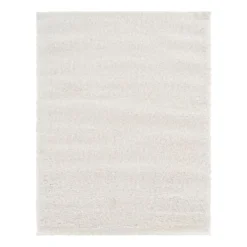 (C178) Parma Ivory Shag Area Rug, 8x10