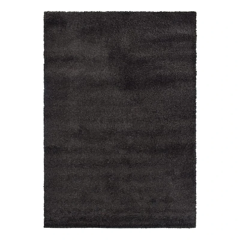 (C180) Parma Dark Grey Shag Area Rug, 5x7 1 (C180) Parma Dark Grey Shag Area Rug, 5x7