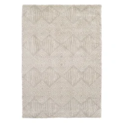 (C181) Macy Neutral Diamond Design Area Rug, 5x7