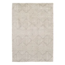 (C181) Macy Neutral Diamond Design Area Rug, 8x10