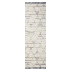 (C185) Tracey Boyd Elizabeth Grey Diamond Design Runner, 2x7