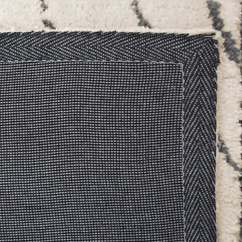 (C189) Crosby St Ivory Geometric Shag Runner, 2x6 3 (C189) Crosby St Ivory Geometric Shag Runner, 2x6 - Image 3