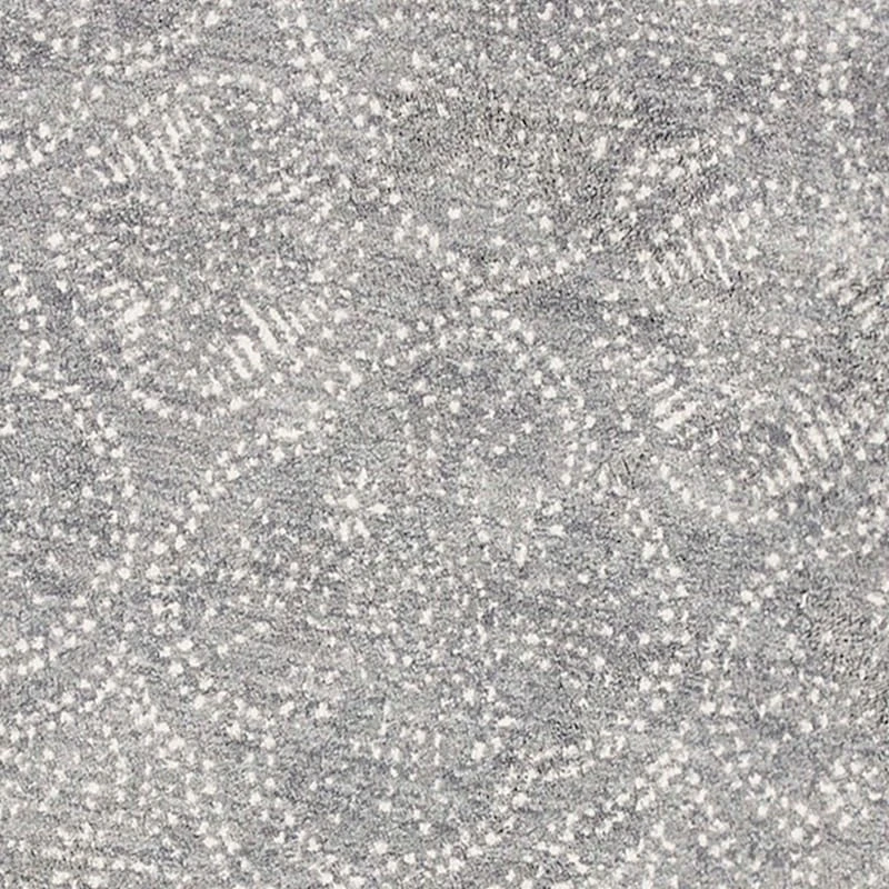 (C191) Hayne Grey Floral Shag Accent Rug, 3x5 4 (C191) Hayne Grey Floral Shag Accent Rug, 3x5 - Image 4