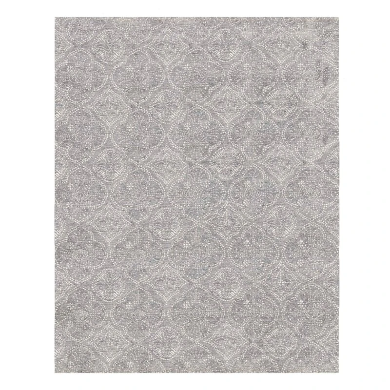 (C191) Hayne Grey Floral Shag Area Rug, 8x10 1 (C191) Hayne Grey Floral Shag Area Rug, 8x10