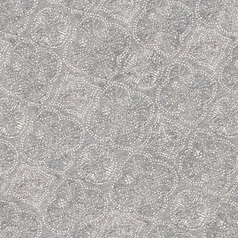 (C191) Hayne Grey Floral Shag Area Rug, 8x10 4 (C191) Hayne Grey Floral Shag Area Rug, 8x10 - Image 4