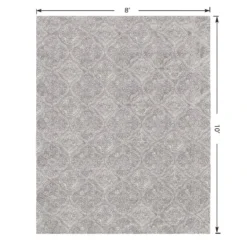 (C191) Hayne Grey Floral Shag Area Rug, 8x10 12 (C191) Hayne Grey Floral Shag Area Rug, 8x10 -Rugs Sales Store c191 hayne grey floral shag area rug 8x10 6