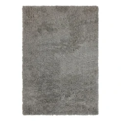 (C193) Kodiak Grey Shag Area Rug, 5x7