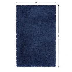 (C194) Kodiak Navy Blue Shag Accent Rug, 3x5 12 (C194) Kodiak Navy Blue Shag Accent Rug, 3x5 -Rugs Sales Store c194 kodiak navy blue shag accent rug 3x5 6