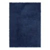 (C194) Kodiak Navy Blue Shag Area Rug, 5x7