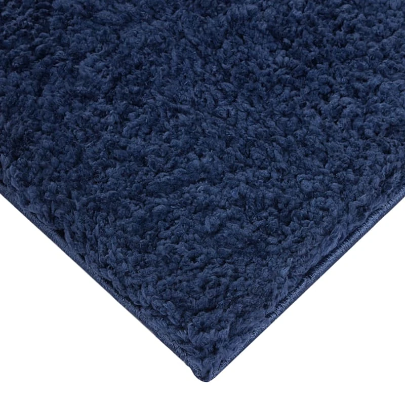 (C194) Kodiak Navy Blue Shag Area Rug, 6x9 2 (C194) Kodiak Navy Blue Shag Area Rug, 6x9 - Image 2