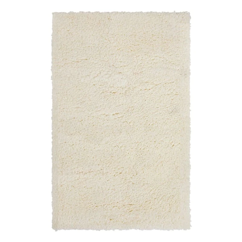(C195) Kodiak Ivory Shag Accent Rug, 3x5 1 (C195) Kodiak Ivory Shag Accent Rug, 3x5