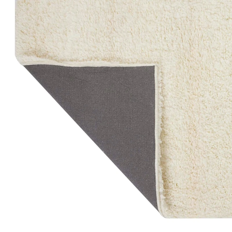(C195) Kodiak Ivory Shag Accent Rug, 3x5 4 (C195) Kodiak Ivory Shag Accent Rug, 3x5 - Image 4