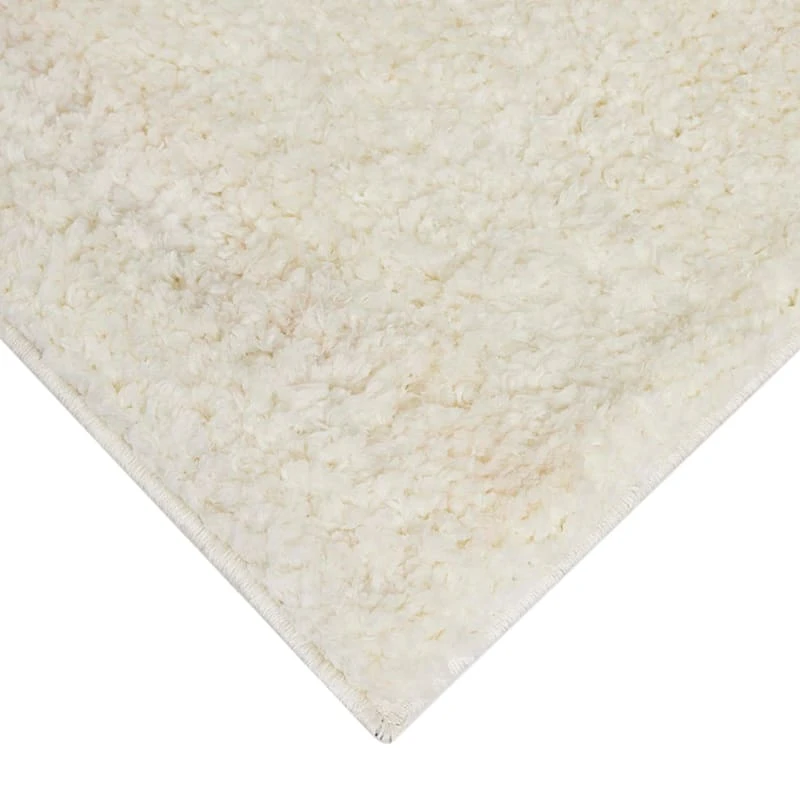 (C195) Kodiak Ivory Shag Area Rug, 5x7 2 (C195) Kodiak Ivory Shag Area Rug, 5x7 - Image 2