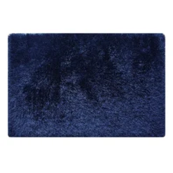 (C196) Eve Blue Shag Area Rug, 4x7
