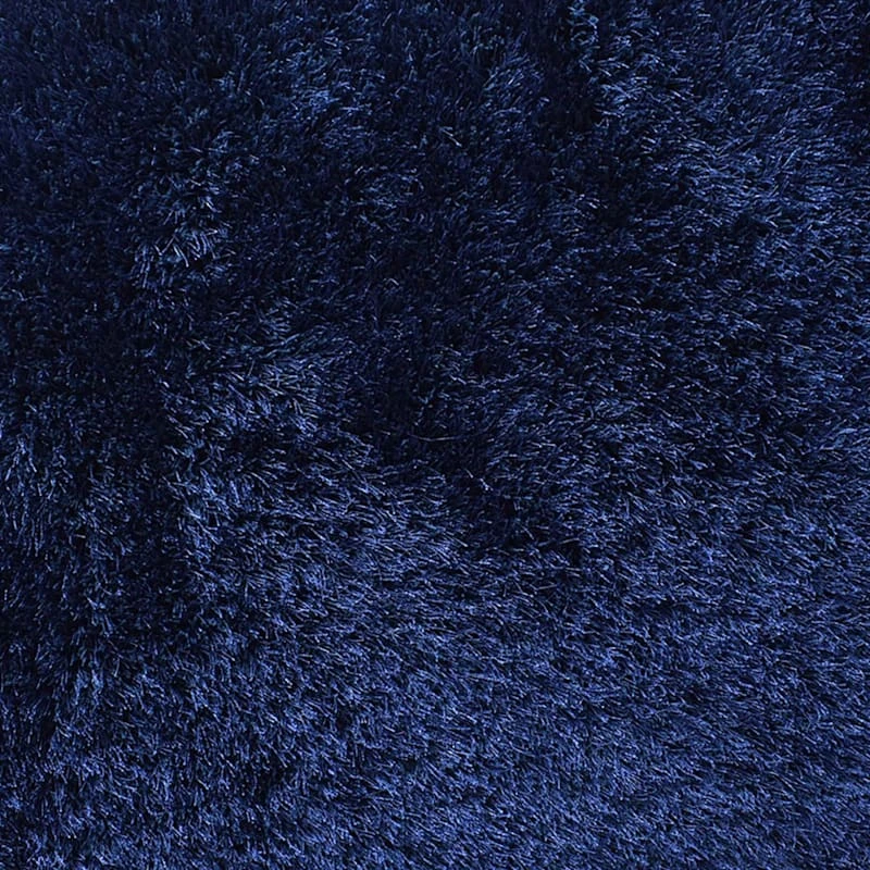 (C196) Eve Blue Shag Area Rug, 4x7 4 (C196) Eve Blue Shag Area Rug, 4x7 - Image 4