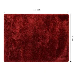(C197) Eve Red Shag Area Rug, 6x9 -Rugs Sales Store c197 eve red shag area rug 6x9 5