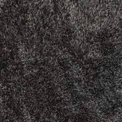 (C198) Eve Silver & Black Shag Area Rug, 6x9 -Rugs Sales Store c198 eve silver black shag area rug 6x9 4