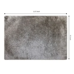 (C199) Eve Silver Shag Area Rug, 6x9 10 (C199) Eve Silver Shag Area Rug, 6x9 -Rugs Sales Store c199 eve silver shag area rug 6x9 5
