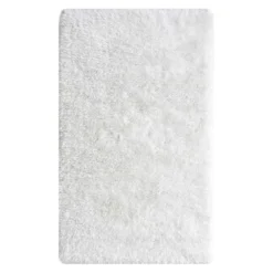 (C200) Eve White Shag Accent Rug, 3x5