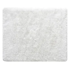 (C200) Eve White Shag Area Rug, 6x9