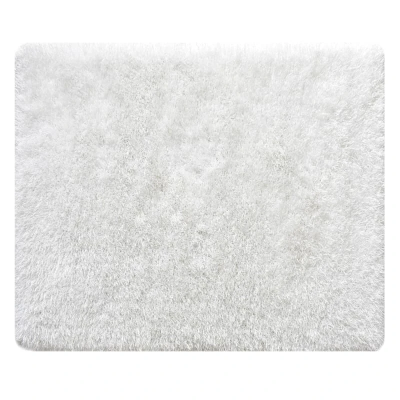 (C200) Eve White Shag Area Rug, 6x9 1 (C200) Eve White Shag Area Rug, 6x9