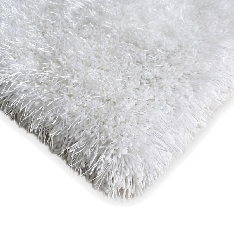 (C200) Eve White Shag Area Rug, 6x9 2 (C200) Eve White Shag Area Rug, 6x9 - Image 2