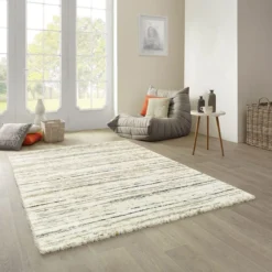 (C99) Sedona Ivory Shag Abstract Design Area Rug, 5x7 -Rugs Sales Store c99 sedona ivory shag abstract design area rug 5x7 6