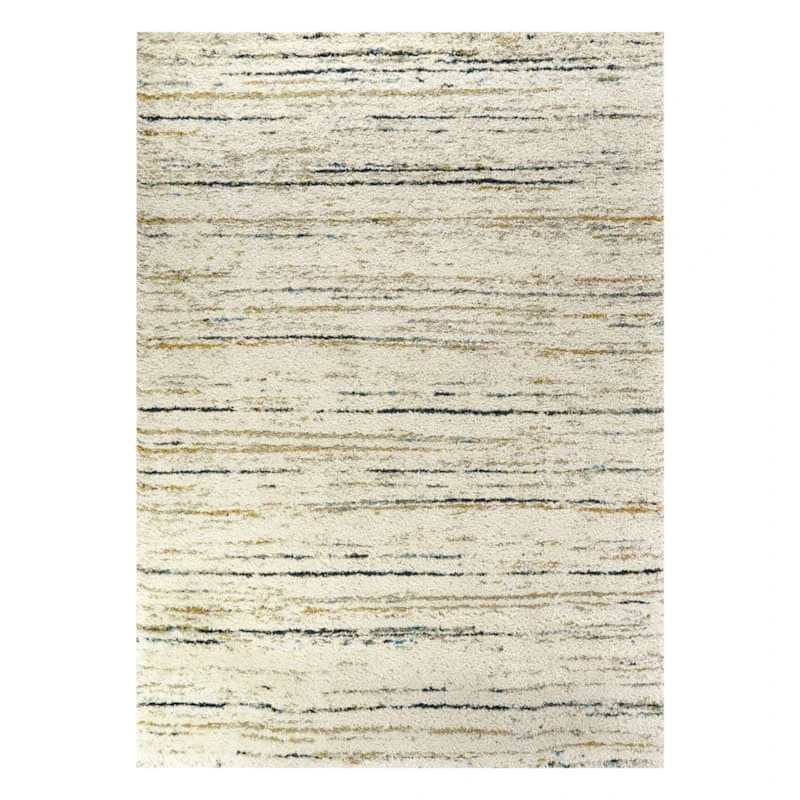 (C99) Sedona Ivory Shag Abstract Design Area Rug, 8x10 1 (C99) Sedona Ivory Shag Abstract Design Area Rug, 8x10