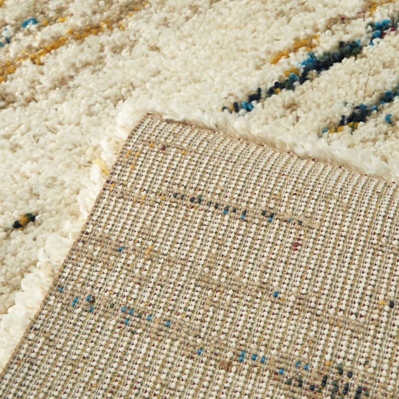 (C99) Sedona Ivory Shag Abstract Design Area Rug, 8x10 3 (C99) Sedona Ivory Shag Abstract Design Area Rug, 8x10 - Image 3