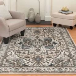 (D428) Ridley Floral Blue Woven Area Rug, 8x10 9 (D428) Ridley Floral Blue Woven Area Rug, 8x10 -Rugs Sales Store d428 ridley floral blue woven area rug 8x10 5