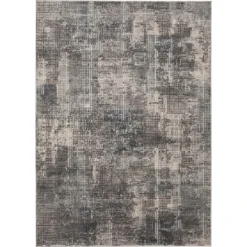 (D451) Sabrina Grey Multicolor Woven Area Rug, 5x7
