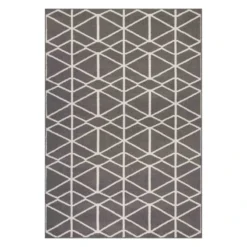 (D509) Norway Abida Grey Area Rug, 5x7