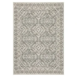 (D512) Honeybloom Norway Aleeza Grey Area Rug, 8x10