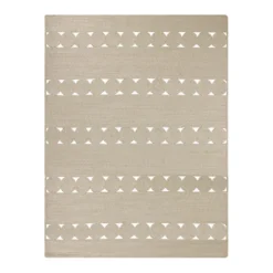 (D516) Tracey Boyd Ivory Braided Area Rug, 5x7