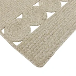 (D516) Tracey Boyd Ivory Braided Area Rug, 5x7 -Rugs Sales Store d516 tracey boyd ivory braided area rug 5x7 5