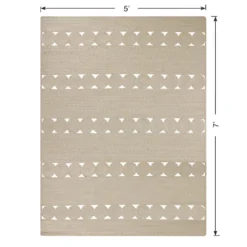 (D516) Tracey Boyd Ivory Braided Area Rug, 5x7 -Rugs Sales Store d516 tracey boyd ivory braided area rug 5x7 7