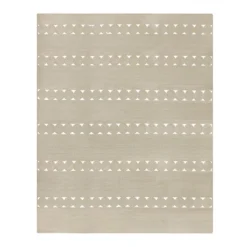 (D516) Tracey Boyd Ivory Braided Area Rug, 8x10
