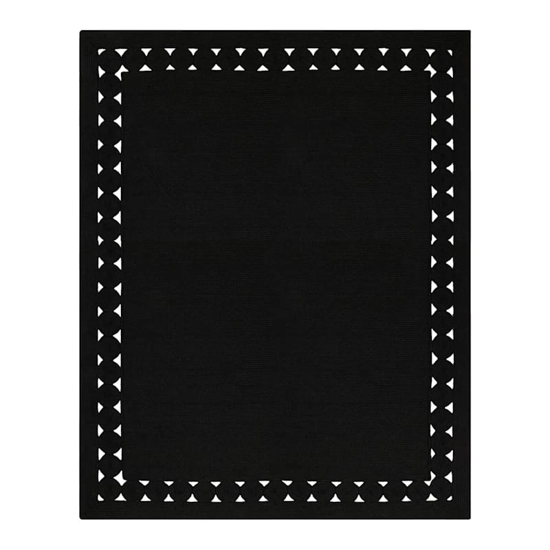 (D517) Found & Fable Black Braided Area Rug, 8x10 1 (D517) Found & Fable Black Braided Area Rug, 8x10