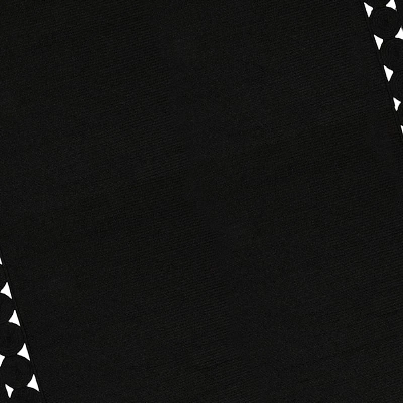 (D517) Found & Fable Black Braided Area Rug, 8x10 4 (D517) Found & Fable Black Braided Area Rug, 8x10 - Image 4