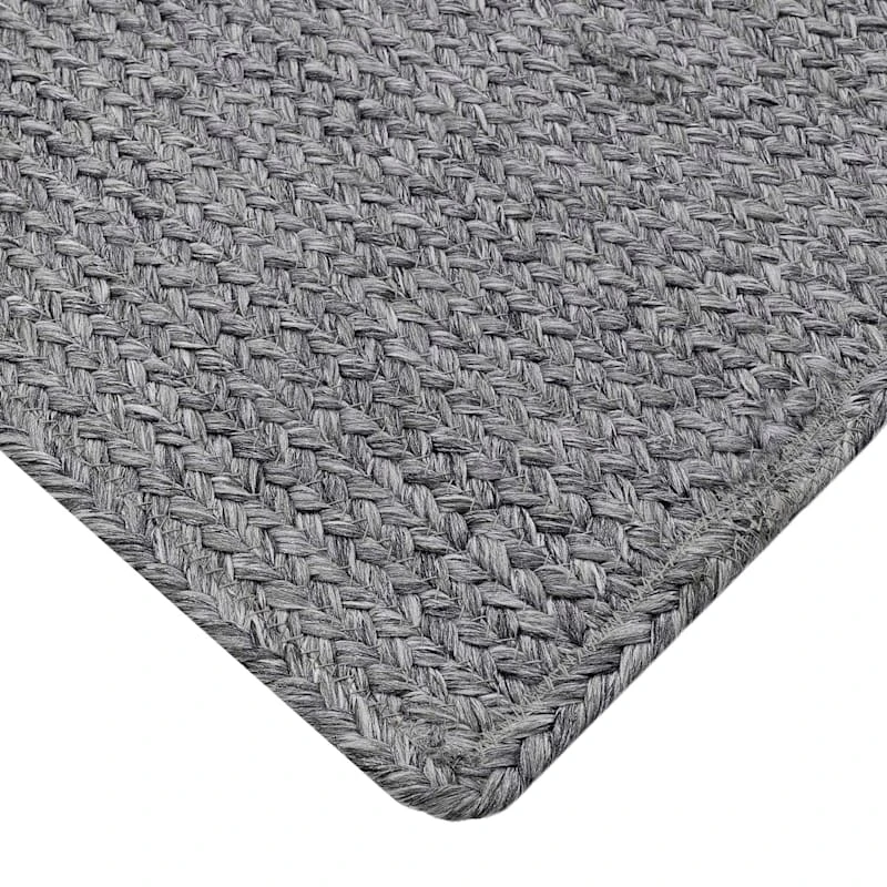 (D518) Heathered Grey Area Rug, 5x7 2 (D518) Heathered Grey Area Rug, 5x7 - Image 2