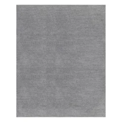 (D518) Heathered Grey Area Rug, 8x10