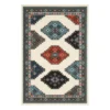 (D543) Canyon Blue & Red Area Rug, 5x7