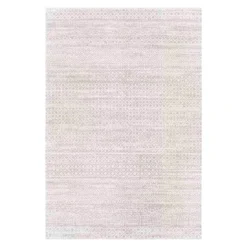 (D556) Lavadora Grey Global Design Washable Area Rug, 5x7