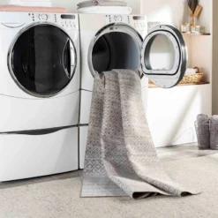 (D556) Lavadora Grey Global Design Washable Area Rug, 8x10 11 (D556) Lavadora Grey Global Design Washable Area Rug, 8x10 -Rugs Sales Store d556 lavadora grey global design washable area rug 8x10 6