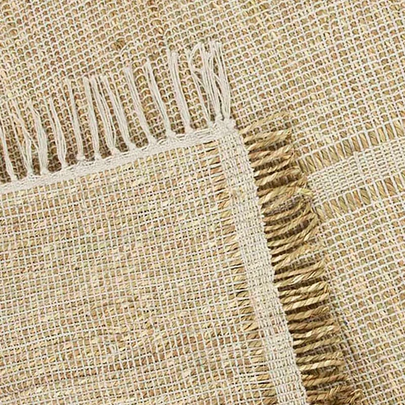 (D583) Honeybloom Mason Natural Fringe Accent Rug, 3x5 5 (D583) Honeybloom Mason Natural Fringe Accent Rug, 3x5 - Image 5