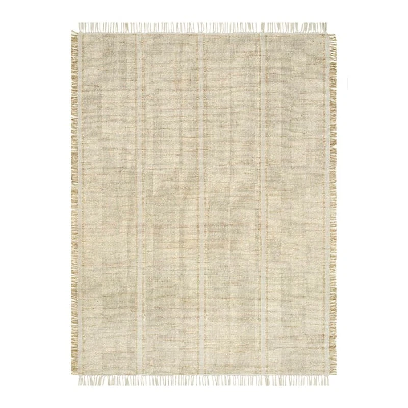 (D583) Honeybloom Mason Natural Fringe Area Rug, 5x7 1 (D583) Honeybloom Mason Natural Fringe Area Rug, 5x7
