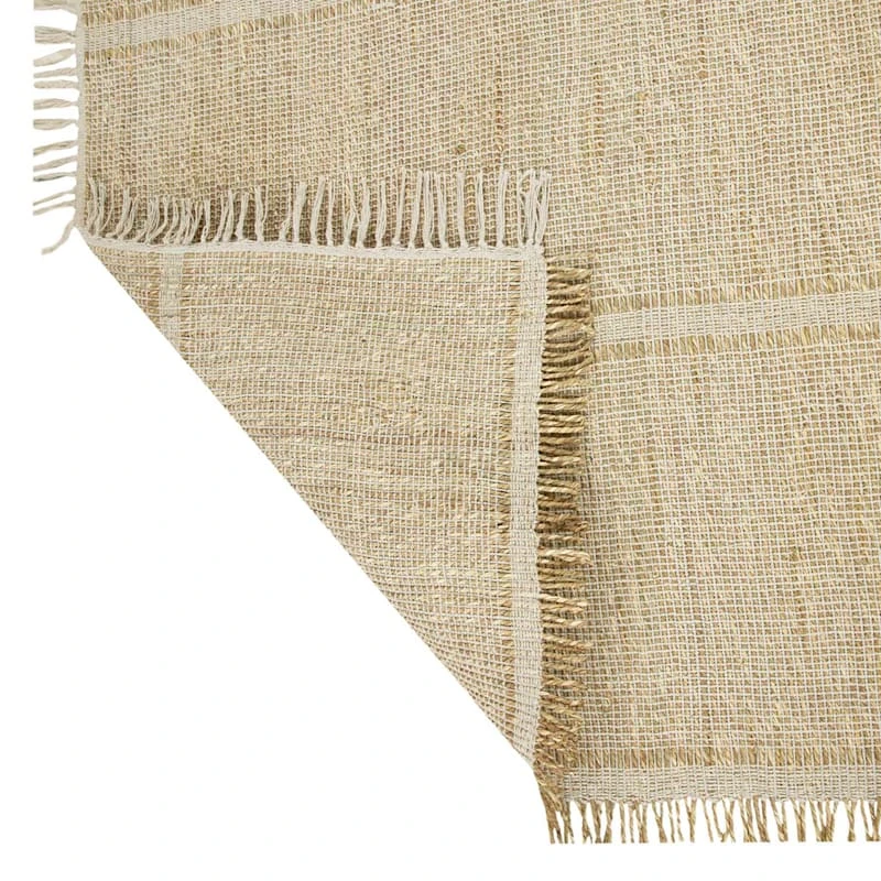 (D583) Honeybloom Mason Natural Fringe Runner, 2x7 3 (D583) Honeybloom Mason Natural Fringe Runner, 2x7 - Image 3