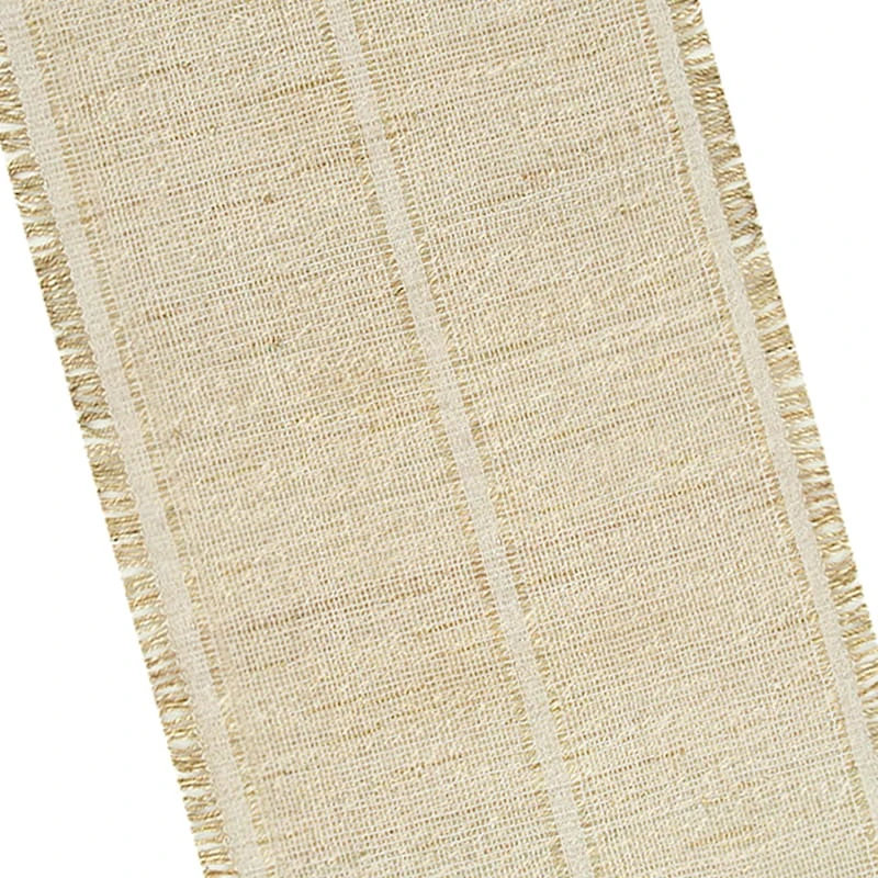 (D583) Honeybloom Mason Natural Fringe Runner, 2x7 4 (D583) Honeybloom Mason Natural Fringe Runner, 2x7 - Image 4