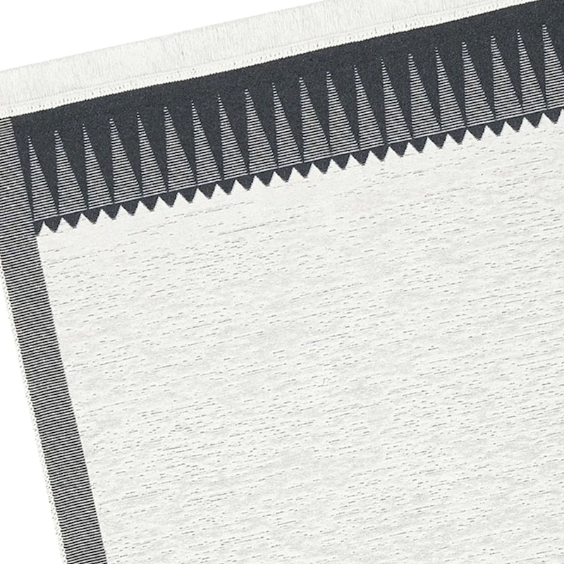 (D587) Found & Fable Arya Black & White Washable Accent Rug, 3x5 3 (D587) Found & Fable Arya Black & White Washable Accent Rug, 3x5 - Image 3