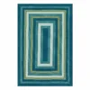 (E133) Kingsburg Blue Braided Indoor & Outdoor Area Rug, 5x7